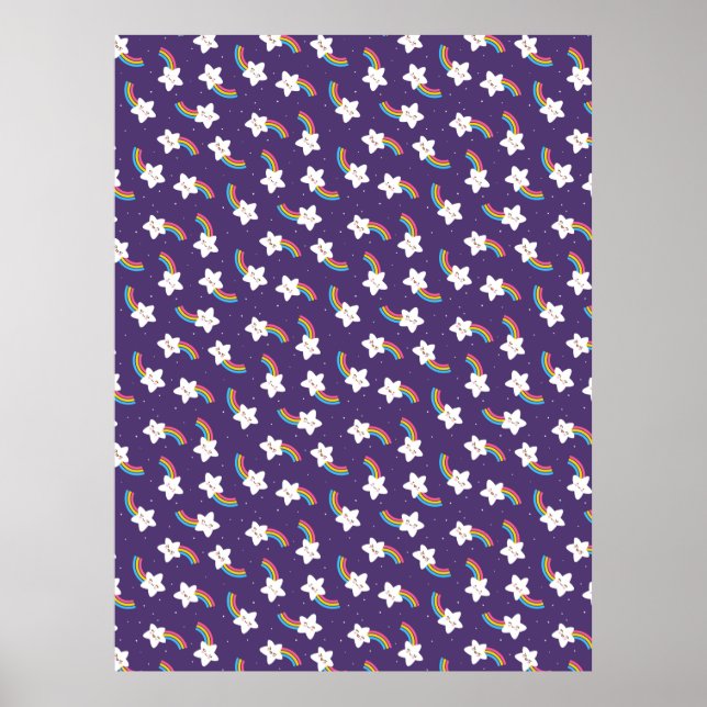 Poster Rainbow Stars (Devant)