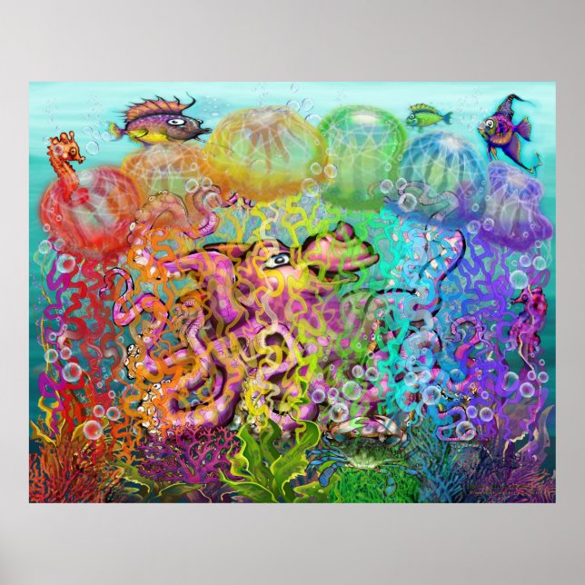 Poster Rainbow Tentacles (Devant)