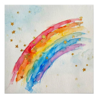 Poster Rainbow Wall Art.