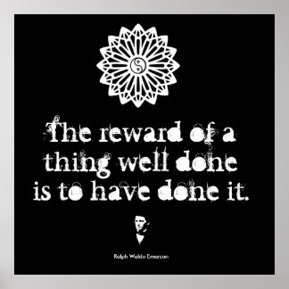 Poster Ralph Waldo Emerson - Words of Wisdom