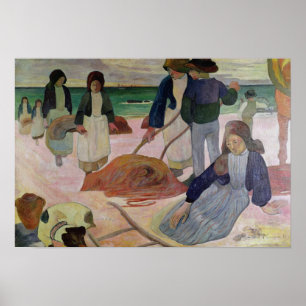 Poster Ramasseurs d'algue de Paul Gauguin  , 1889