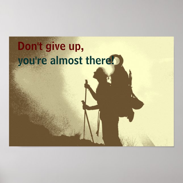 Poster Randonnée inspirante motivationnelle (Devant)