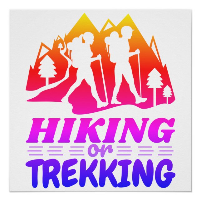 Poster Randonnée ou trekking (Devant)