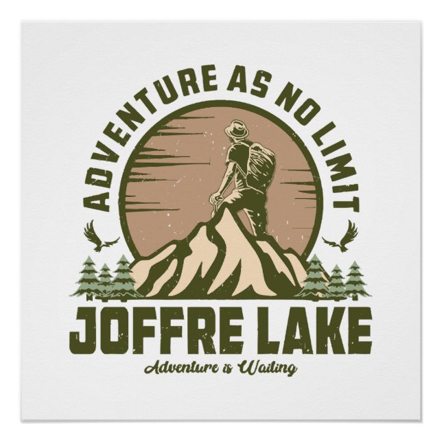 Poster Randonnée rétro au lac Joffre (Devant)