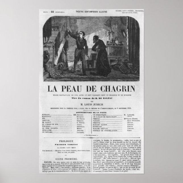 Poster Raphael de Valentin et le boutiquier (Devant)