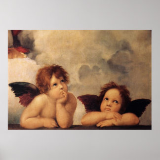 Poster Raphael, Sistine Cherub
