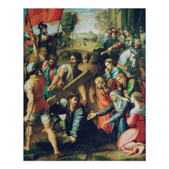 Poster Raphael Spasimo Christ Tombe Sous La Croix Art (Devant)