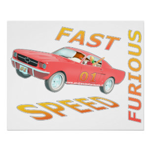 Poster Rapide et rapide Furieux 01 Glossy