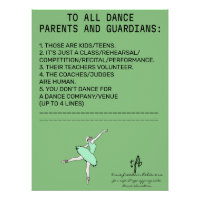 Rappel pour parents de danse Mouton Sage