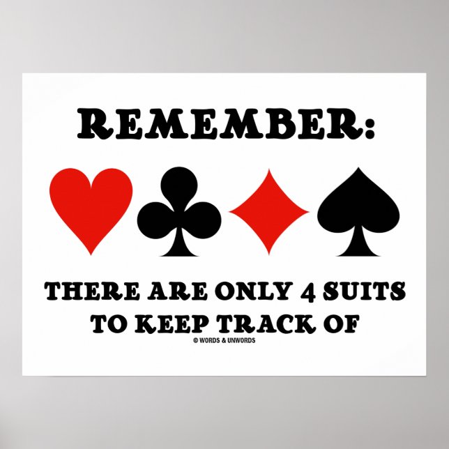 Poster Rappelez-Vous : Il N'Y A Que 4 Costumes Pour Garde (Devant)