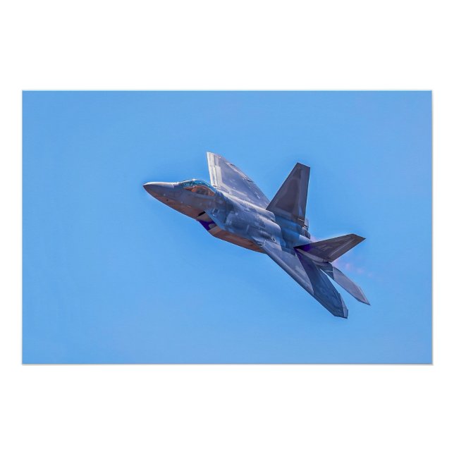 Poster Raptor F-22A de Lockheed Martin (Devant)