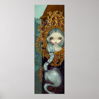 Poster Rapunzel dans Rococo conte gothique Art Imprimer