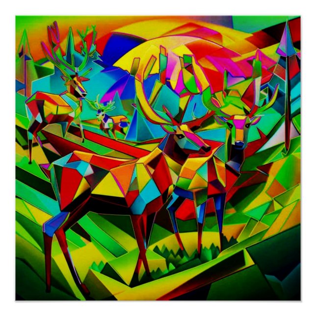 Poster Rassemblement de rennes dans la vallée (Devant)