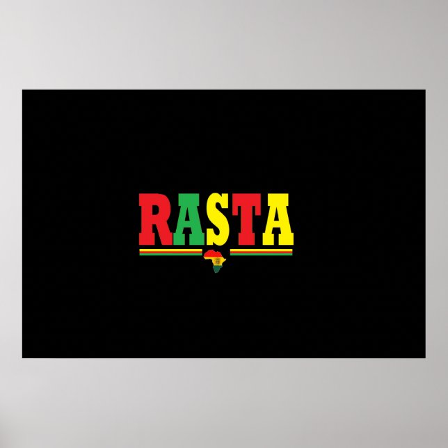 POSTER RASTA REGGAE (Devant)