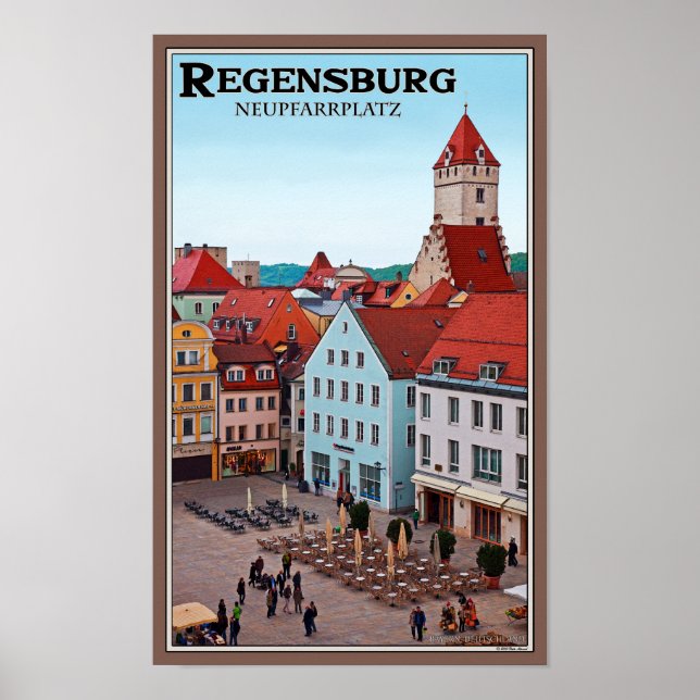 Poster Ratisbonne - Neupfarrplatz (Devant)