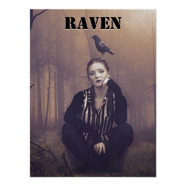 Poster Raven Girl (Devant)