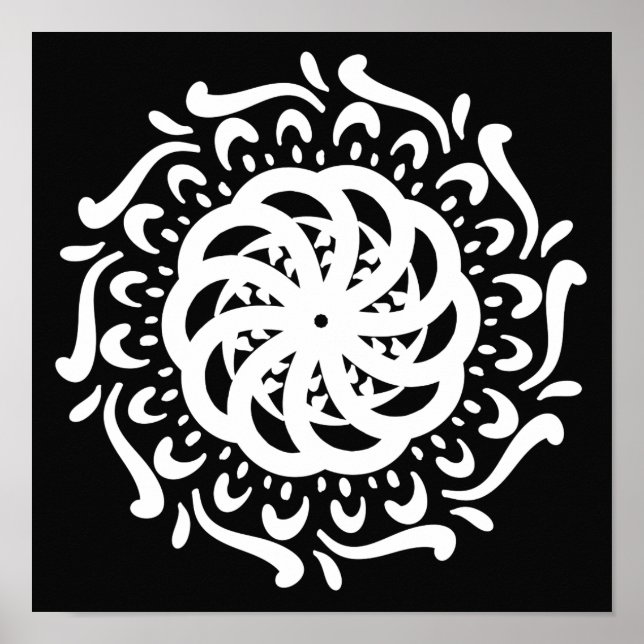 Poster Raven Mandala (Devant)