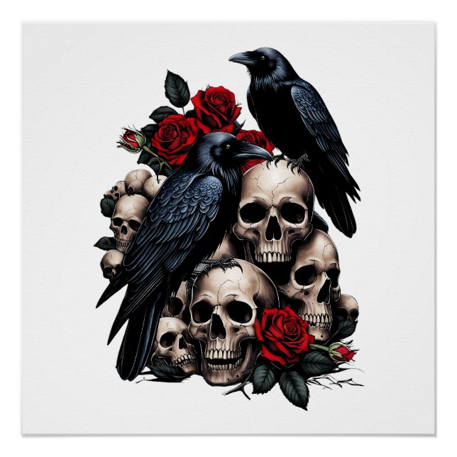 Poster Ravens et Rose : Symphonie gothique (Devant)