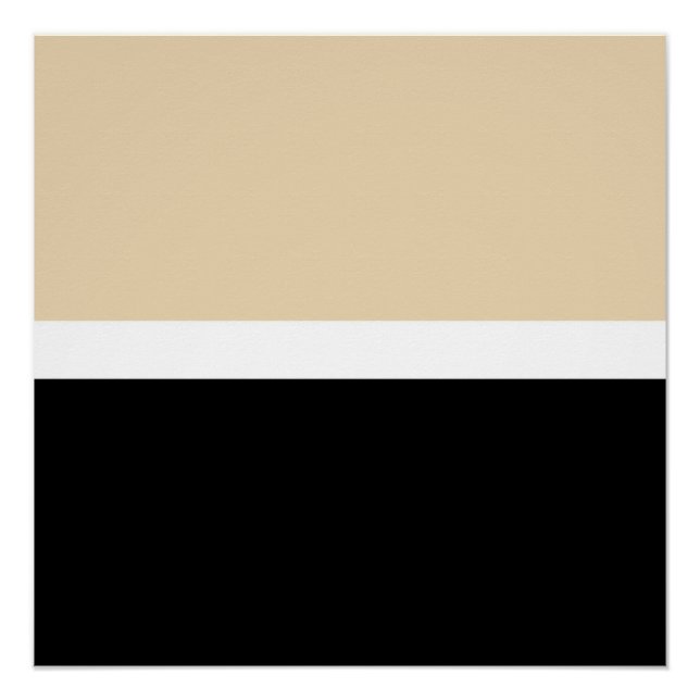 Poster Rayure Abstraite Beige Noir (Devant)