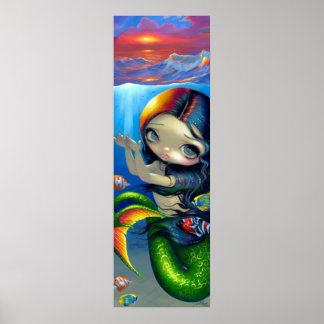 Poster Reaching For Sunset ART IMPRIMER une sirène aux ye
