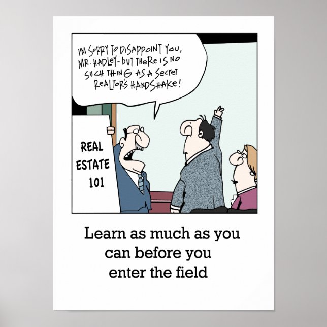 Poster Real Estate Basics (Devant)