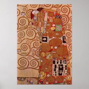 Poster Réalisation par Gustav Klimt, Art Nouveau Vintage