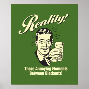 Poster Réalité : Moments entre coupures de courant