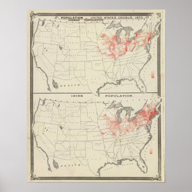 Poster Recensement de la population des États-Unis (Devant)