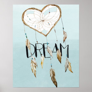 Poster Receveur rêveur de coeur