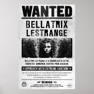 Poster Recherché Bellatrix Lestrange