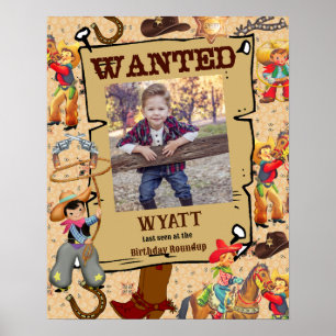 Poster Recherché d'anniversaire de Buckaroo Cowboy