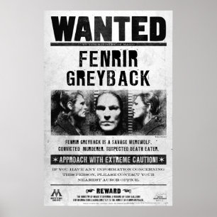 Poster Recherché Fenrir Greyback