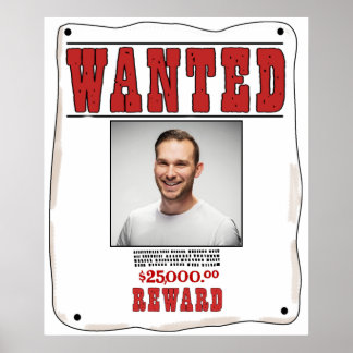 Poster Recherché personnalisé amusant
