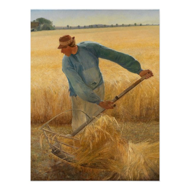 Poster Récolte 1885 par Laurits Andersen Ring (Devant)