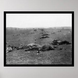 Poster Récolte de la mort à Gettysburg, PA 1863
