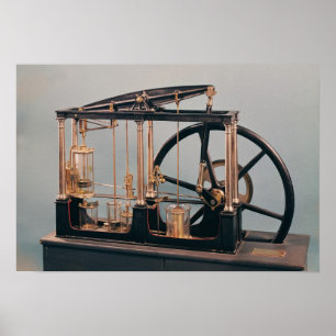 Poster Reconstruction de la machine à vapeur de James