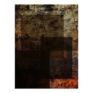 Poster Rectangles rustiques