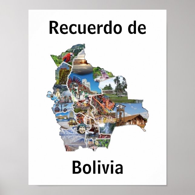 Poster recuerdo de la Bolivie (Devant)