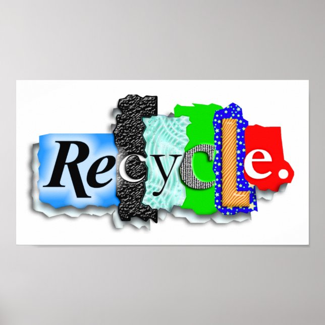 Poster : "RECYCLE" (Devant)