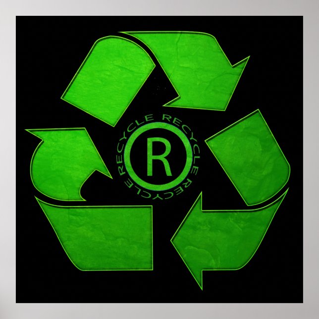 Poster Recycle Logo par Shirley Taylor (Devant)
