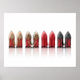 Poster Red Bottoms Stilettos chaussures talons collection
