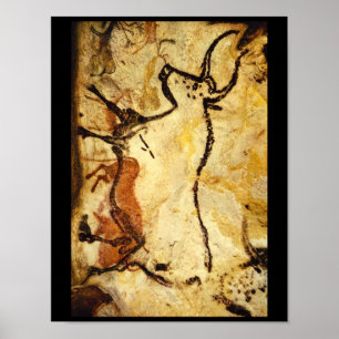 Poster Red Bull', Lascaux, Dordogne_Art of Antiquity