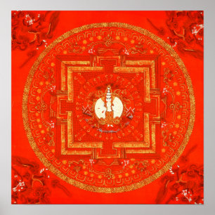 Poster Red Chenrezig