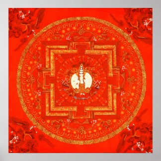 Poster Red Chenrezig