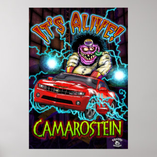 Poster Red Chevy Camaro SS