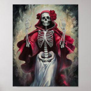 Poster Red Cloak Père Noël Muerte