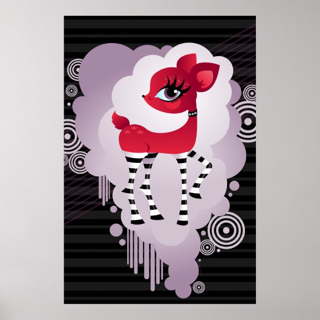 Poster Red Hot Deerie 24x36 (Devant)