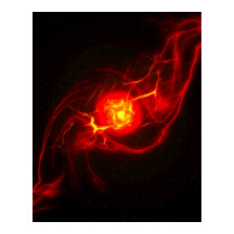 Poster Red Implosion Supernova