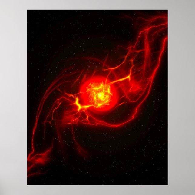 Poster Red Implosion Supernova (Devant)