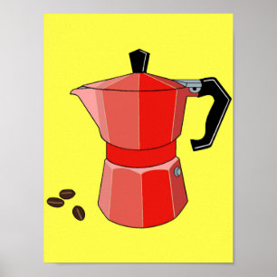 Poster Red Rainbow Espresso
